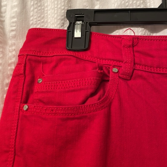 White House Black Market red slim ankle jeans size 12 - Picture 3 of 9